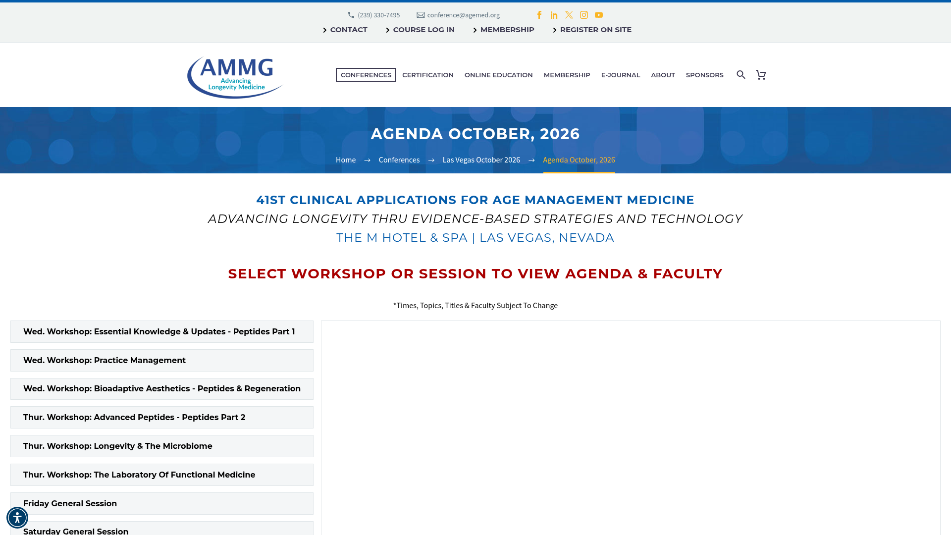41st Clinical Applications for Age Management Medicine Conference